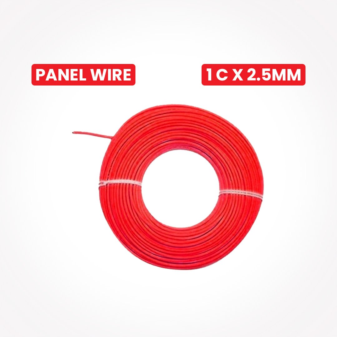 Panel Wire 1 Core 2.5mm Roll Red