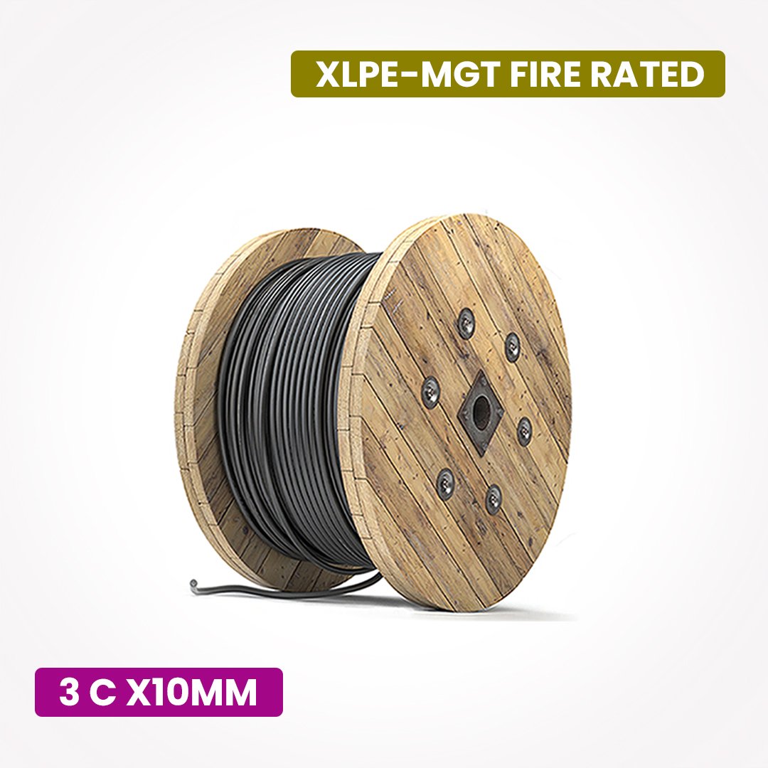 Fire Rated Mica Armoured Cable 3 Core 10 Sqmm