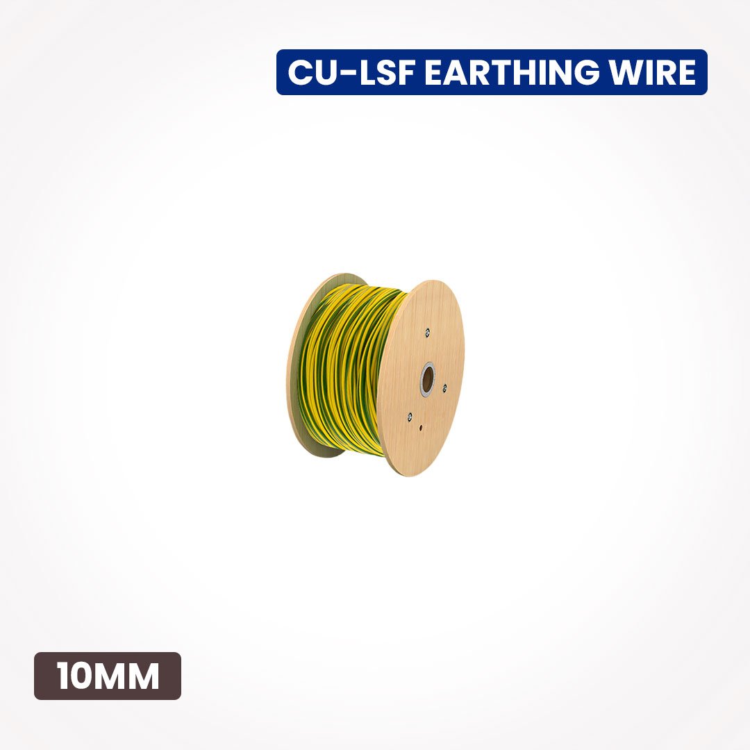 LSF Insulated Earthing Wire 10 Sqmm- Yellow Green