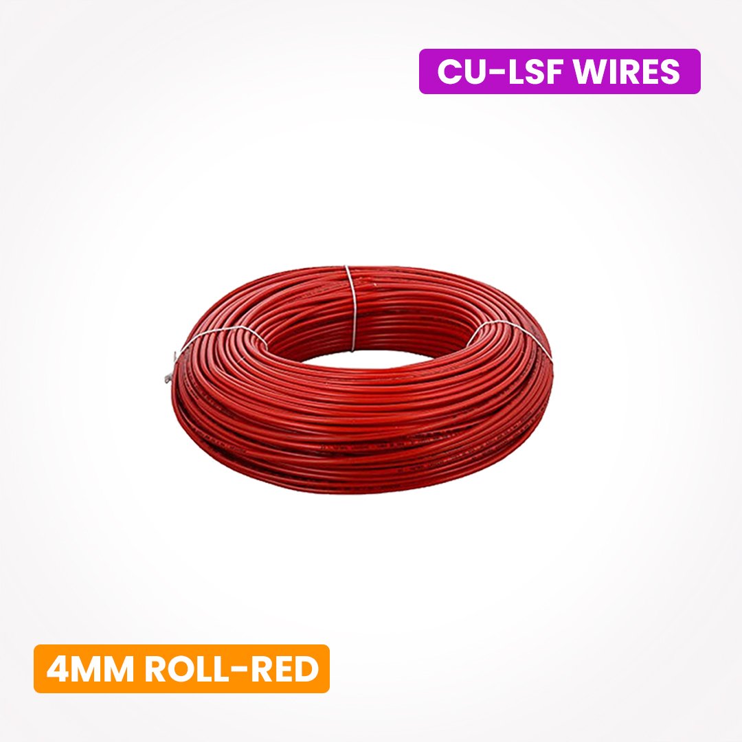 LSF Building Wires 4 Sqmm Roll- Red