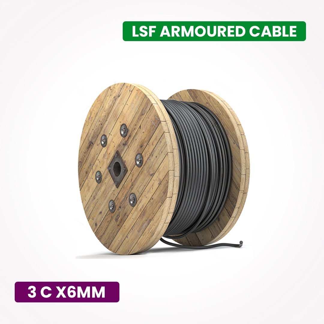 LSF Armoured Cable 3 core 6 Sqmm