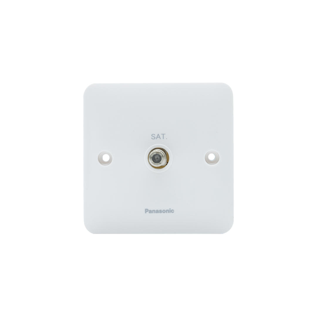 Panasonic 1Gang Tv Outlet F Type Harmony White WBC3011