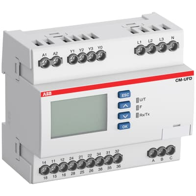 ABB CM-UFD.M34M Grid feeding monitoring rel. 3c/o,L-L=0-540VAC,L-N=0-312VAC,ModbusRTU