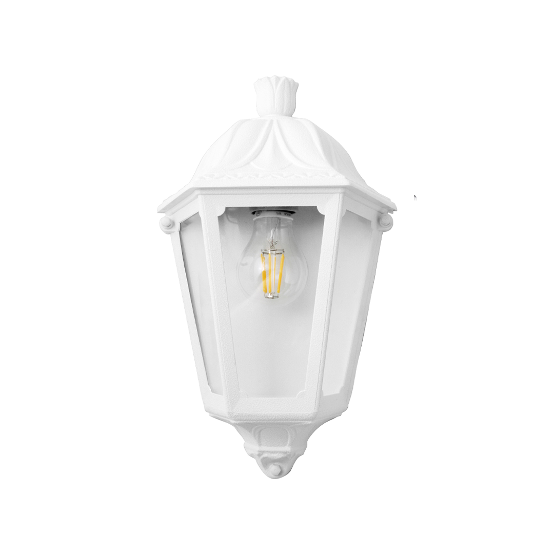 Fumagalli Iesse Wall Clear E27 White Without Lamp