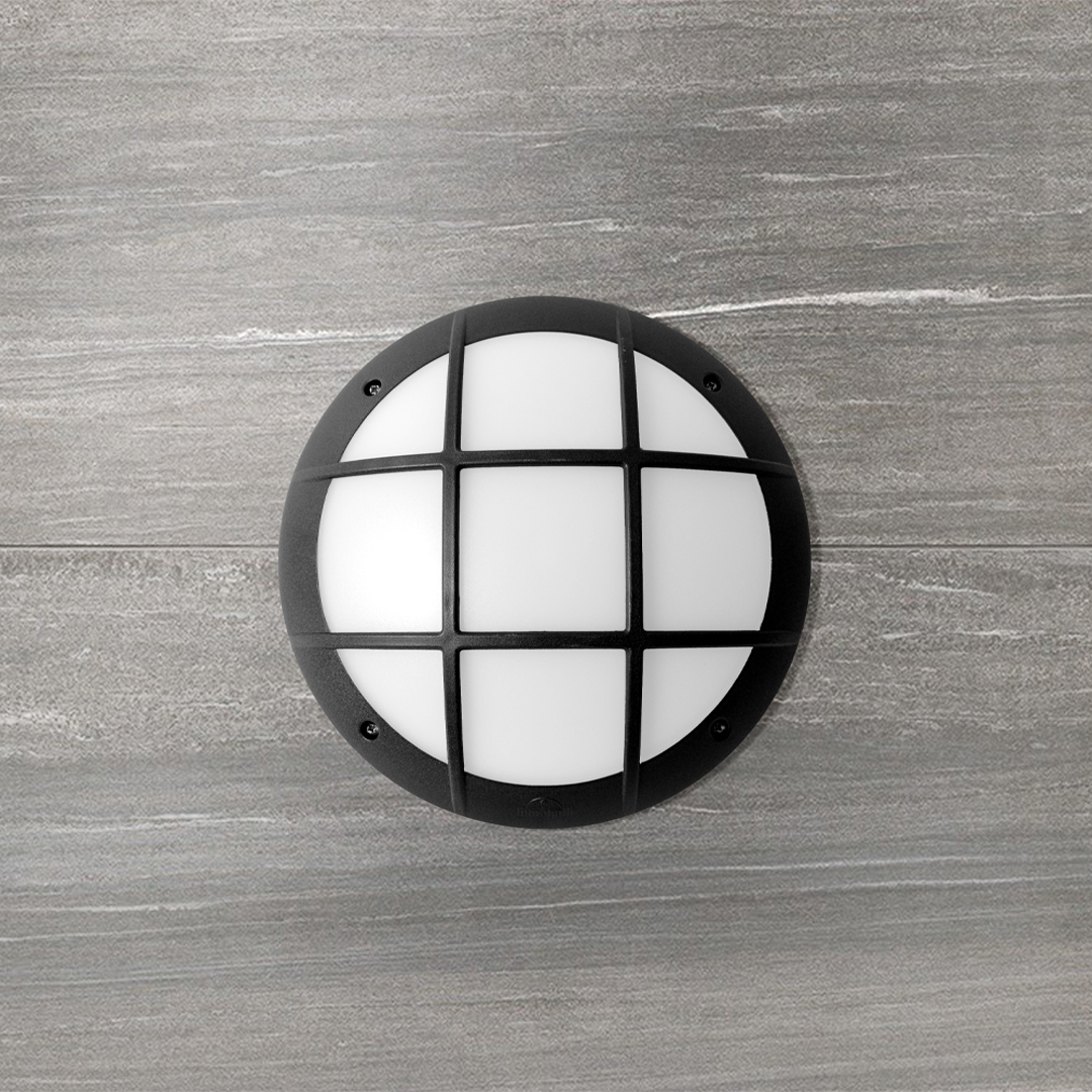 Fumagalli Gelmi GR Wall Opal E27 Black Without Lamp