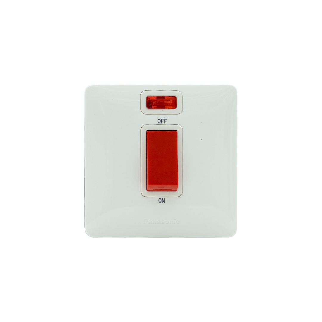 Simplus Switches 1-Gang 1-Device DP Switch 45A with Indicator, Full Set, WSBC5403W